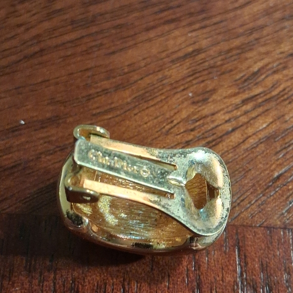 Elegant Gold and Silver Crystal Earrings - Picture 7 of 7